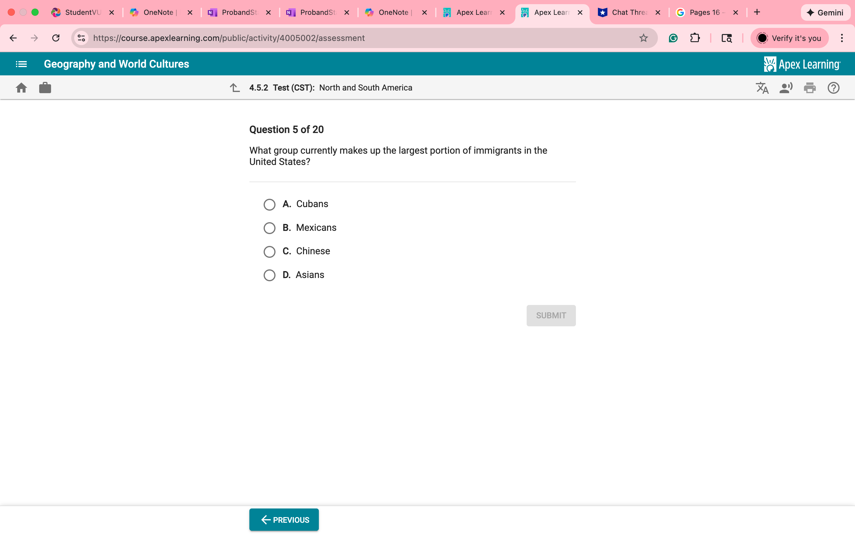 StudentVU x OneNote | X N ProbandSt X |N