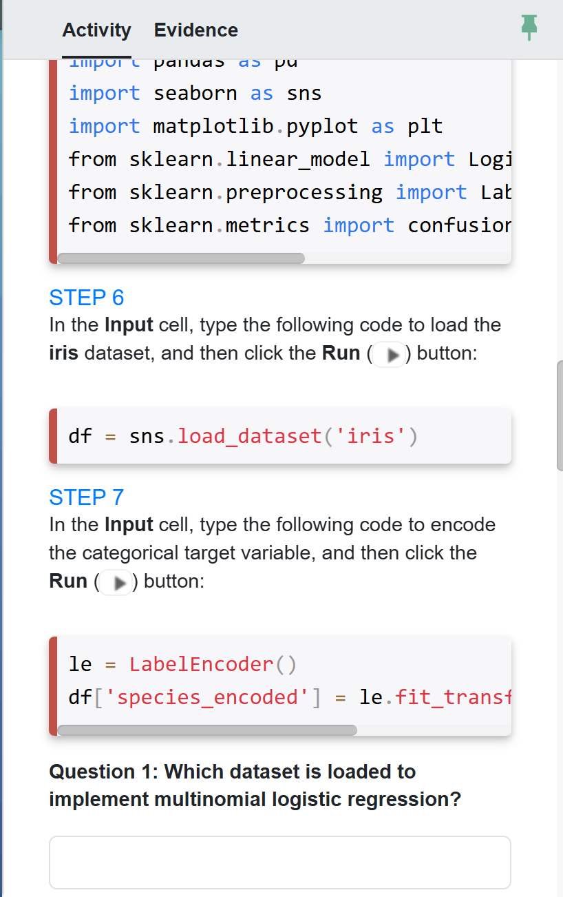 what is the dataset Activity Evidence LIlipull
