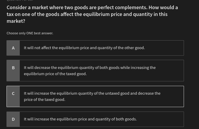 how to sovle Consider a market where two goods