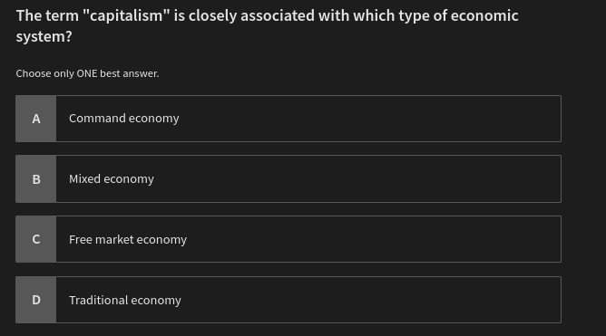 how to solve The term "capitalism" is closely