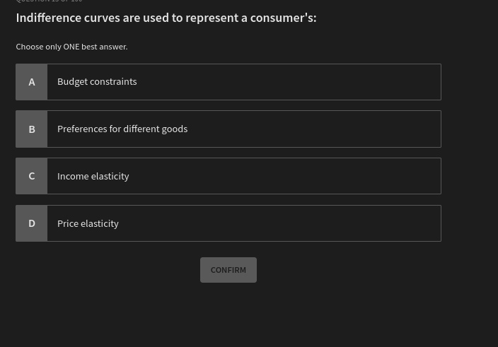 how to solve Indifference curves are used to