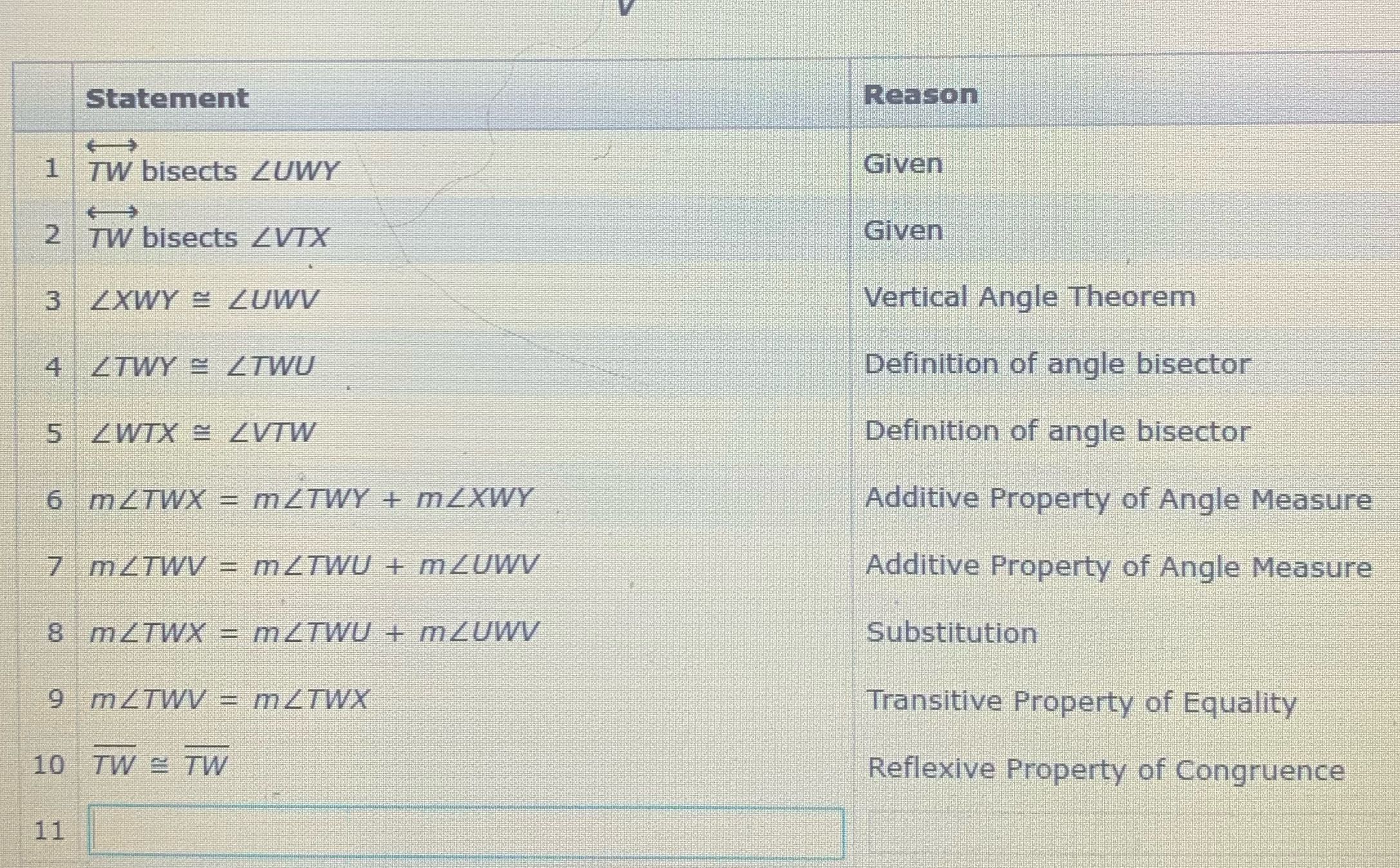 Finish the column by filling in the blanks in