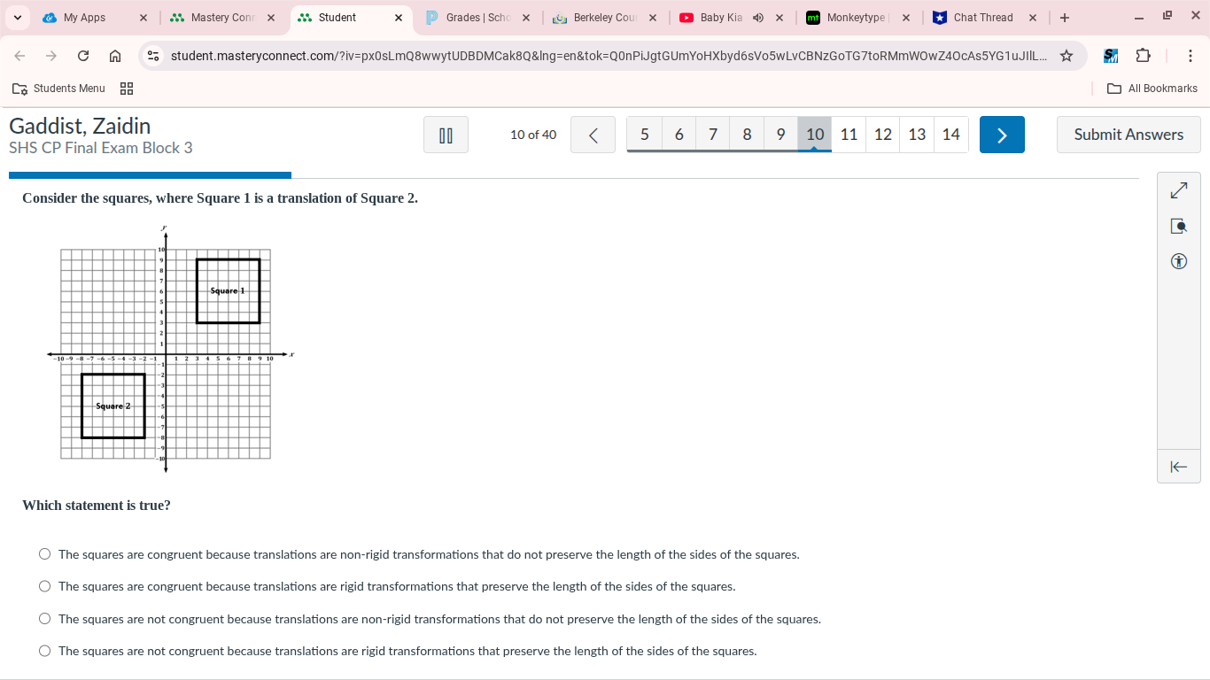 My Apps * 5 Mastery Conn x Student X Grades |