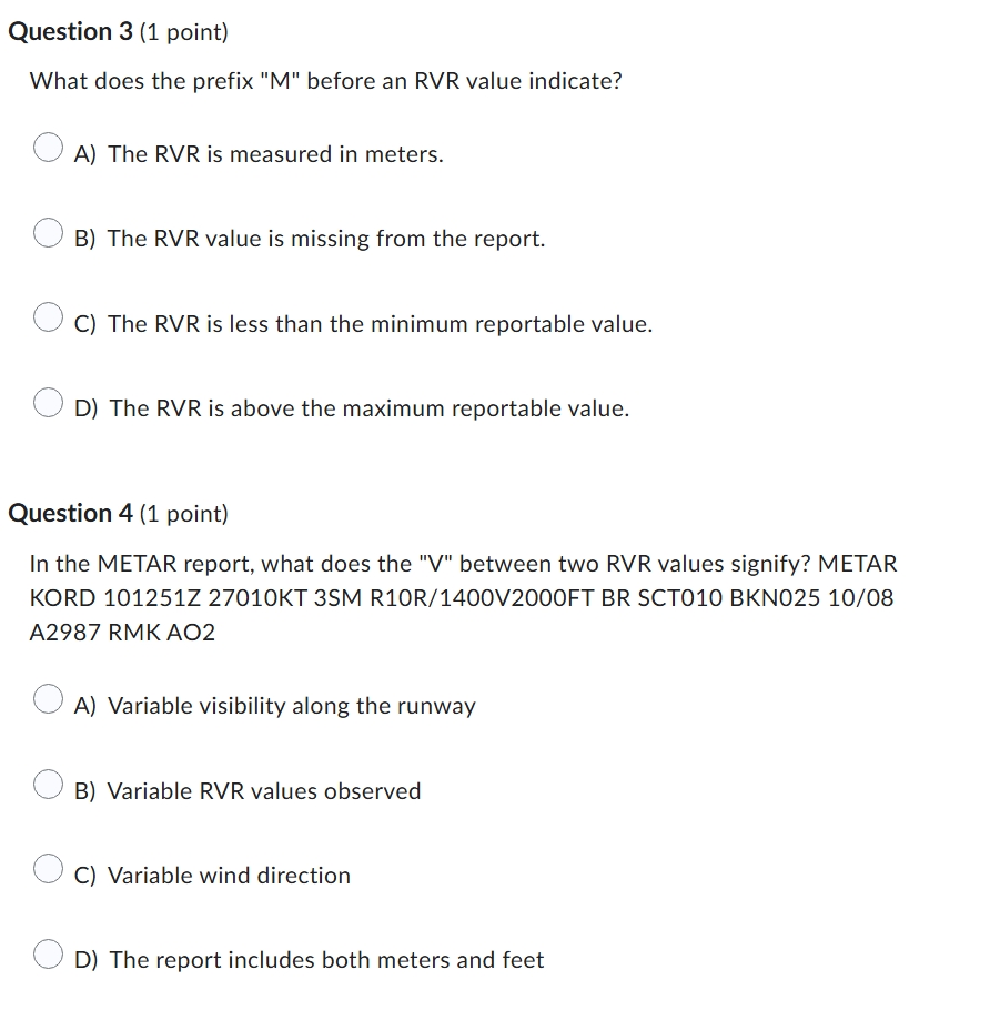 o Question 3 (1 point) What does the prefix "M"