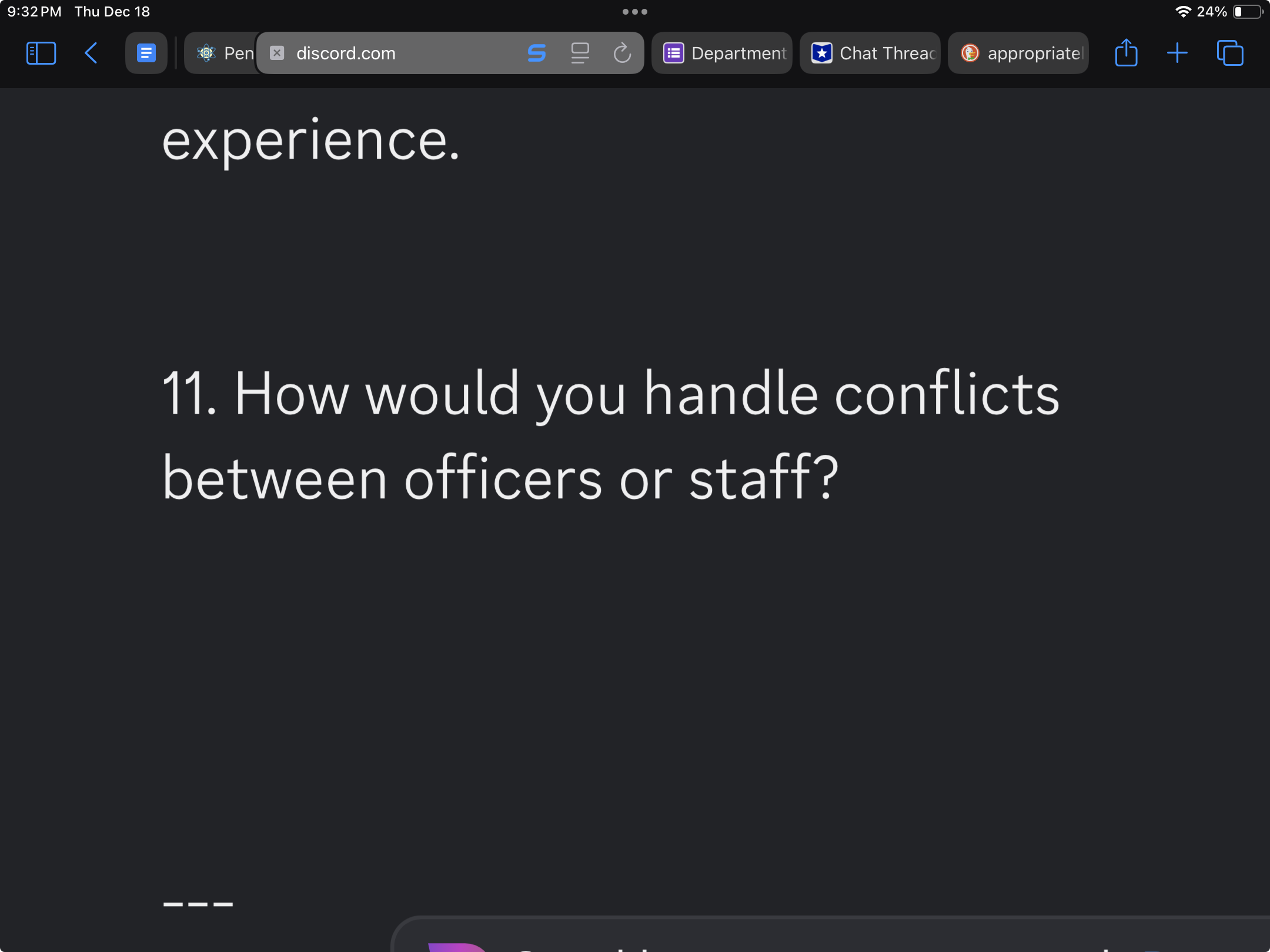 9:32 PM Thu Dec 18 . . . 24% O E Pen x