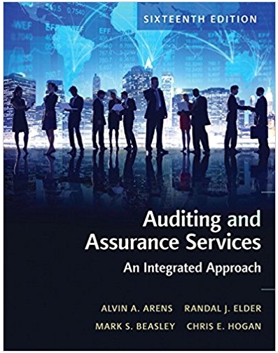 auditing and assurance services an integrated approach 16th edition alvin a. arens, randal j. elder, mark s.