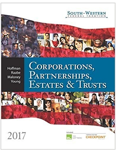 South Western Federal Taxation 2017 Corporations, Partnerships, Estates And Trusts