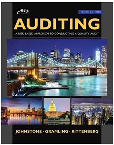auditing a risk based approach to conducting a quality audit 10th edition karla johnstone, audrey gramling,