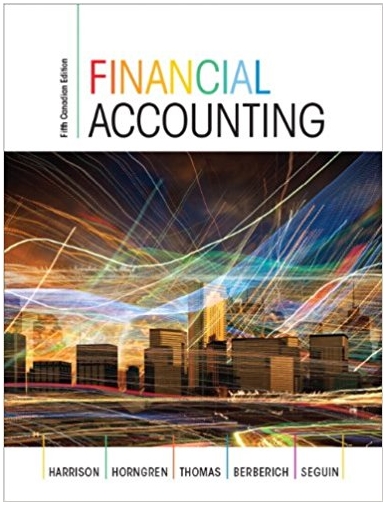 financial accounting 5th canadian edition charles horngren, william thomas, walter harrison, greg berberich,