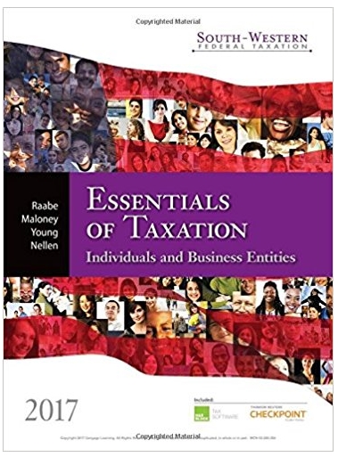 south western federal taxation 2017 essentials of taxation individuals and business entities 20th edition