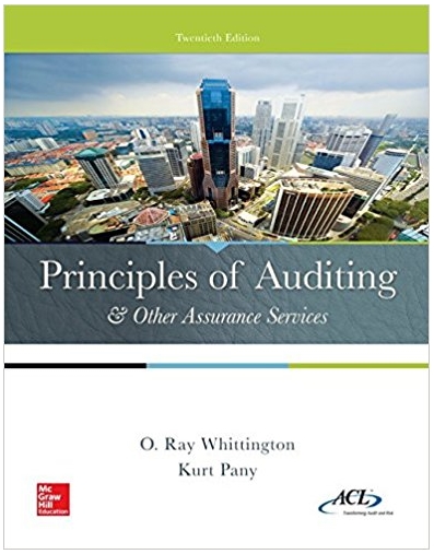 principles of auditing and other assurance services 20th edition ray whittington, kurt pany 77729145,