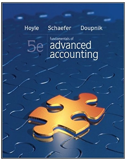 fundamentals of advanced accounting 5th edition joe ben hoyle, thomas schaefer, timothy doupnik