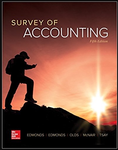 survey of accounting 5th edition thomas edmonds, christopher edmonds, philip olds, frances mcnair, bor yi