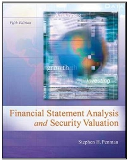 financial statement analysis and security valuation 5th edition stephen penman 78025311, 978-0078025310