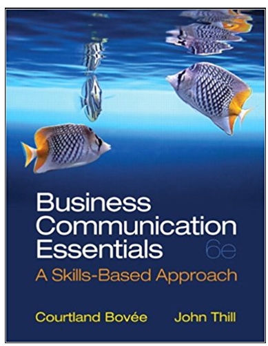 Business Communication Essentials a skill based approach