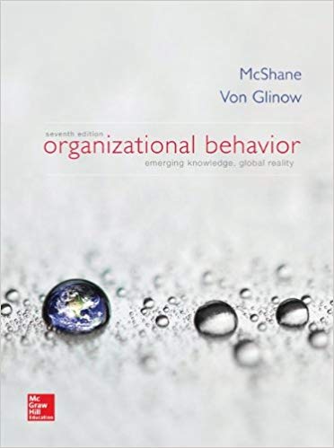 organizational behavior 7th edition steven mcshane, mary ann von glinow 77862589, 978-0077862589