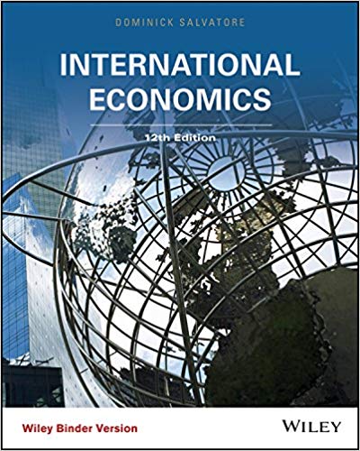 international economics 12th edition dominick salvatore 9781118955727, 1118955765, 1118955722, 978-1118955765