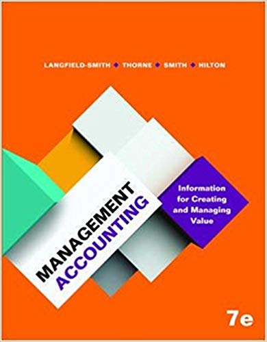 management accounting 7th edition kim langfield smith, helen thorne, david alan smith, ronald w. hilton