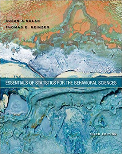 essentials of statistics for the behavioral sciences 3rd edition susan a. nolan 1464107777, 978-1464107771