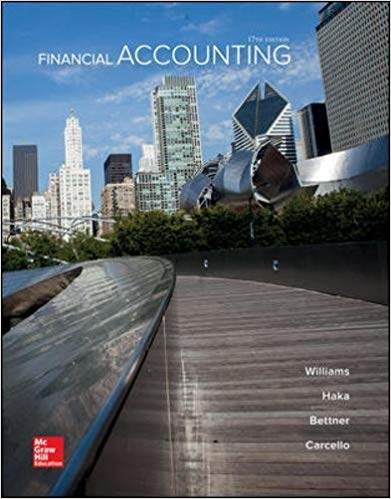 financial accounting 17th edition jan williams, susan haka, mark s bettner, joseph v carcello 978-1259692390