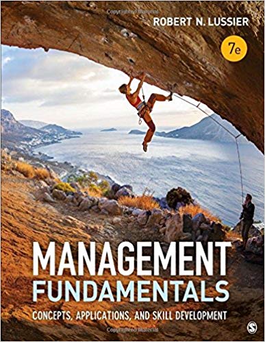 management fundamentals concepts, applications and skill development 7th edition robert n. lussier