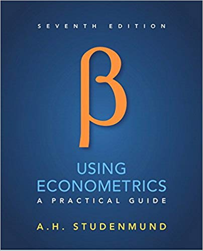 using econometrics a practical guide 7th edition a. h. studenmund 013418274x, 978-0134182742