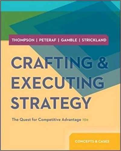 Crafting and Executing Strategy The Quest for Competitive Advantage