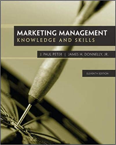 marketing management knowledge and skills 11th edition j. paul peter, james h. donnelly 77861051,