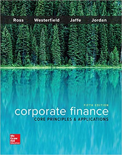 corporate finance core principles and applications 5th edition stephen ross, randolph westerfield, jeffrey