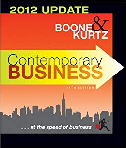 contemporary business 2012 update 14th edition louis e. boone, ‎ david l. kurtz 1118010302, 978-1118010303