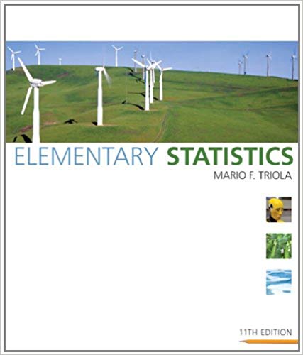 elementary statistics 11th edition mario f. triola 321500245, 321500243, 978-0321500243
