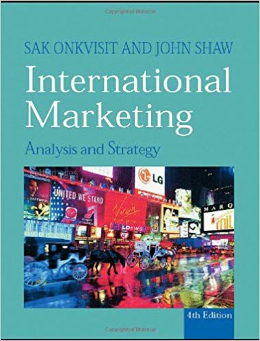 international marketing analysis and strategy 4th edition   sak onkvisit, john j. shaw 415311335, 415311330,