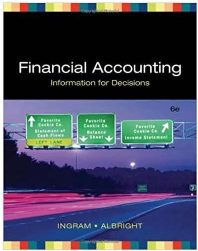 financial accounting information for decisions 6th edition robert w ingram, thomas l albright 9780324313413,