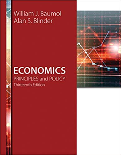 economics principles and policy 13th edition william baumol, alan blinder 1305280595, 1305280598,