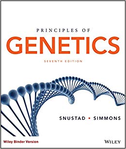 principles of genetics 7th edition d. peter snustad, michael j. simmons 1119142287, 1119142288, 978-1119142287