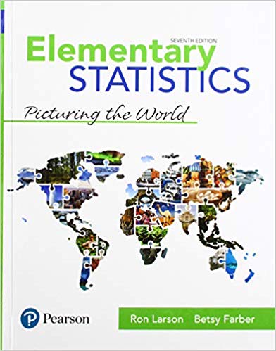 elementary statistics picturing the world 7th edition ron larson, betsy farber 134683412, 978-0134683416