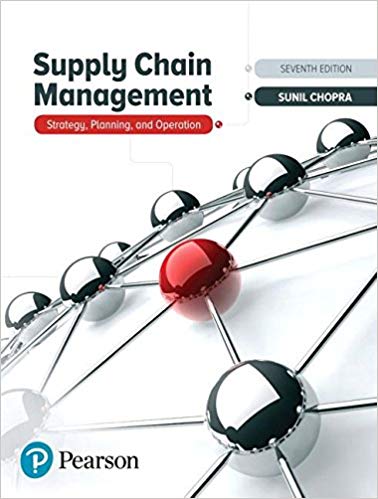 supply chain management strategy, planning and operation 7th edition sunil chopra 134731889, 134731883,