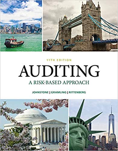 auditing a risk based-approach 11th edition karla m johnstone, audrey a. gramling, larry e. rittenberg