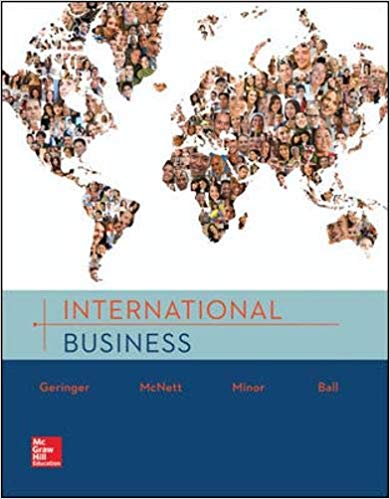 international business 1st edition michael geringer, jeanne m. mcnett, michael s minor, donald a ball