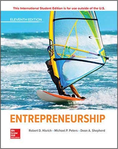 ise entrepreneurship 11th international edition robert hisrich, michael peters, dean shepherd 1260565629,