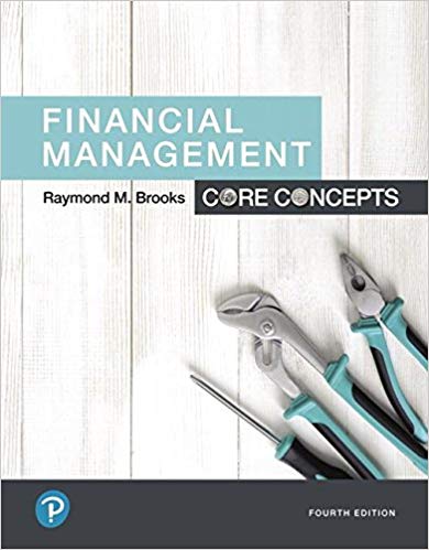 financial management core concepts 4th edition raymond brooks 134730417, 134730410, 978-0134730417