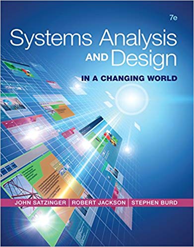 systems analysis and design in a changing world 7th edition john w. satzinger, robert b. jackson, stephen d.