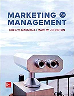marketing management 3rd edition mark johnston, greg marshall 1259637158, 978-1259637155