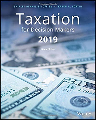 Taxation For Decision Makers 2019