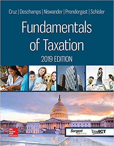 fundamentals of taxation 2019 12th edition ana m. cruz dr., michael deschamps, frederick niswander, debra