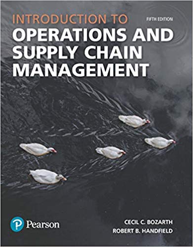 introduction to operations and supply chain management 5th edition cecil b. bozarth, robert b. handfield
