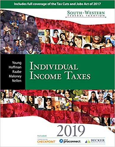 south-western federal taxation 2019 individual income taxes 42nd edition james c. young, william h. hoffman,