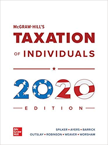 taxation of individuals 2020 11th edition brian c. spilker, benjamin c. ayers, john robinson, edmund outslay,