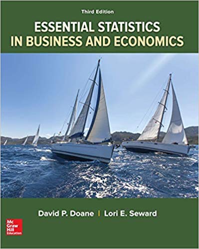 essential statistics in business and economics 3rd edition david doane, lori seward 1260239500, 978-1260239508