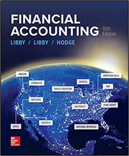 financial accounting 10th edition robert libby, patricia libby, frank hodge 1259964949, 1259964947,